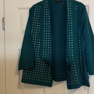 Teal Studded Women's Jacket